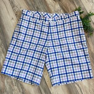 Nike Golf Dri Fit Men’s Size 38 Plaid Athletic Performance Shorts